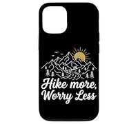 Hike More Worry Less Mountain Climbing Hiking Trails Forest Case for iPhone 12/12 Pro
