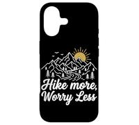 Hike More Worry Less Mountain Climbing Hiking Trails Forest Case for iPhone 17