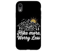 Hike More Worry Less Mountain Climbing Hiking Trails Forest Case for iPhone XR
