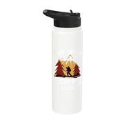 Hike More Worry Less Scenic Mountains Stainless Steel Insulated Water Bottle
