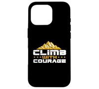 Hike Mountain Challenging Climb With Courage Hiking Outdoors Case for iPhone 16 Pro