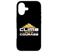 Hike Mountain Challenging Climb With Courage Hiking Outdoors Case for iPhone 17