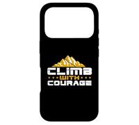 Hike Mountain Challenging Climb With Courage Hiking Outdoors Case for iPhone 17 Pro