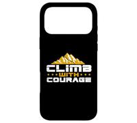 Hike Mountain Challenging Climb With Courage Hiking Outdoors Case for iPhone 17 Pro Max
