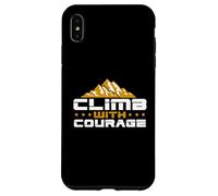 Hike Mountain Challenging Climb With Courage Hiking Outdoors Case for iPhone XS Max
