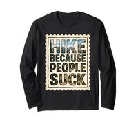 Hike Nature Explore Mountain Trail Explorer Long Sleeve T-Shirt
