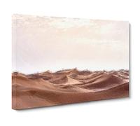 Hike Over The Sahara Desert Canvas Print | Gallery Wrapped 30mm Frame Wall Art | 20x14 inches | Ready to Hang | Modern Landscape Picture | Living Room Bedroom Lounge Office