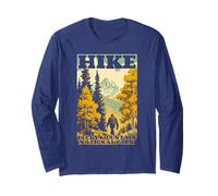Hike Rocky Mountain National Park Hiking Sasquatch Bigfoot Long Sleeve T-Shirt