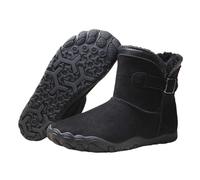 Hike Winter Barefoot Boot Women’s Fur-Lined Ergonomic Footwear, Snow Boots Wide Toe Box Shoes for Women Men (Black, M, Adult, Women, 7, Numeric, UK Footwear Size System, Medium)