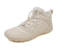 Hike Winter Barefoot Shoes For Women Men, 2025 Non-Slip Waterproof Wide Toe Box Walking Boots Footwear (1698 Beige, Adult, Women, 11.5, Numeric, UK Footwear Size System, Medium)