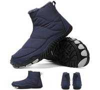 Hike Winter Barefoot Shoes Winter Barefoot Hiking Boots Hiking Winter Shoes Zero Drop Snow Boots Women Men, A 4, 3.5 UK