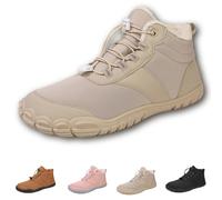 Hike Winter Footwear Barefoot Women,2024 New Hike Winter Barefoot Footwear Men, Zero Drop Sole Cross Shoes (908 Khaki, Adult, Adult, 3.5, Medium)