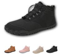 Hike Winter Footwear Barefoot Women Men, 2024 Hike Winter Barefoot Footwear, Zero-Drop Sole Cross Country Shoes (908 Black, Adult, Men, 5, Numeric, UK Footwear Size System, Medium)