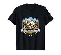 Hike Your Own Hike Camping Mountain Badge Graphic T-Shirt