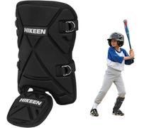 Hikeen Baseball Leg Guard Batter's Shin and Foot Shield with Adjustable Straps Batting Softball Gear Suitable for Right Hand & Left Hand Hitters