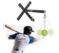 Hikeen Portable Baseball Swing Trainer with Auto Reset Tethered Ball - Baseball/Softball Hitting Trainer for Solo Batting Practice, Easy Fence Mount Setup for All Ages