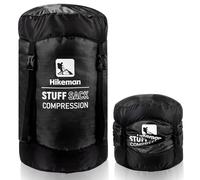HIKEMAN Compression Stuff Sack for Sleeping Bag - Lightweight Compression Bag,Water-Resistant Sleeping Bag Stuff Sack for Camping Outdoor Hiking Backpacking Travelling (Black, XXL)