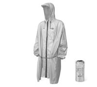 HIKEMAN Waterproof Rain Cape Raincoat - Adult Reusable Rain Poncho,Hooded Lightweight Raincoat Rain Mac for Outdoor Camping Military Cycling Traveling Festival (Grey)