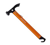 Hikemax Lightweight Outdoor Camping Hammer Aluminum Tent Hammer with Tent Stake Remover, 13-Ounce, Orange
