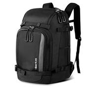 HIKENTURE Ski Boot Bag Backpack with Helmet Compartment, 50 L Ski Backpack Ski Boot Backpack with Ski Helmet Bag, Ski Bag for Ski Boots, Ice Skates, Ski Goggles, Snowboard, Inline Skates A2