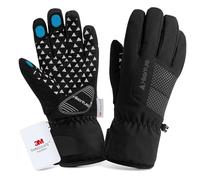 HIKENTURE Winter Gloves - [With 3M Thinsulate Insulation] - Warm Cycling Gloves Men Women Winter - Waterproof Touchscreen Gloves Bicycle Winter - Winter Gloves Cycling B2-M
