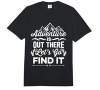 Hiker Adventure is Out There Let's Go Find It Mountains Comfort Colors Adult Heavyweight T-Shirt