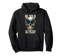 Hiker Be Wild The Tame Ones Will Adjust Camping Hiking Pullover Hoodie