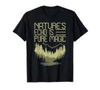 Hiker Camper Nature Lover Nature's Echo is Pure Magic Grunge T-Shirt