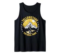 Hiker Hiking National Park Retro Vintage Yellowstone Tank Top