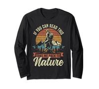 Hiker Hiking Retro Vintage If You Can Read This Take Me Back Long Sleeve T-Shirt