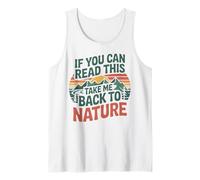 Hiker Hiking Retro Vintage If You Can Read This Take Me Back Tank Top