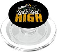 Hiker Hiking Retro Vintage Let's Get High PopSockets PopGrip for MagSafe