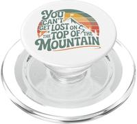 Hiker Hiking Retro Vintage You Can't Get Lost On The Top Of PopSockets PopGrip for MagSafe