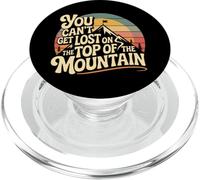 Hiker Hiking Retro Vintage You Can't Get Lost On The Top Of PopSockets PopGrip for MagSafe