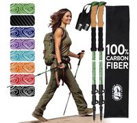 Hiker Hunger Outfitters Carbon Fiber Trekking Poles, Hiking Poles for Women, Folding Hiking Poles for Men, Hiking Poles for Seniors, Kids Hiking Poles, Nordic Walking Poles for