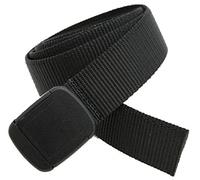 Hiker Metal Free Web Belt Made in USA by Thomas Bates, Men, 39, black - black, One Size