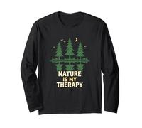 Hiker Nature is My Therapy Trail Exploration Long Sleeve T-Shirt