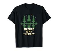 Hiker Nature is My Therapy Trail Exploration T-Shirt