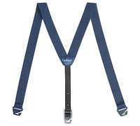 HIKERS - Upfitter Hidden Suspenders for Men Under Clothes - 3 Point Belt Loop, Navy/Black, 53in - 3X