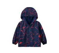 HIKIDS Boys Camo Raincoat Fleece Lined Kids Waterproof Coats with Detachable Hood Children Starry Sky Winter Softshell Jackets 158-164, Navy