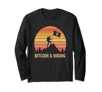 hiking adventure hike blockchain sats freedom invest Bitcoin Long Sleeve T-Shirt