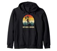 hiking adventure hike blockchain sats freedom invest Bitcoin Zip Hoodie