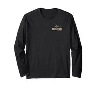 Hiking Adventure Never Stops Mountain Trail Compass Explorer Long Sleeve T-Shirt
