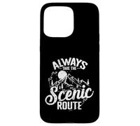 Hiking Always Take the Scenic Route Makes a Difference Case for iPhone 15 Pro Max