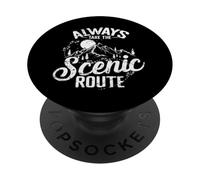 Hiking Always Take the Scenic Route Makes a Difference PopSockets Adhesive PopGrip