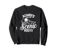 Hiking Always Take the Scenic Route Makes a Difference Sweatshirt
