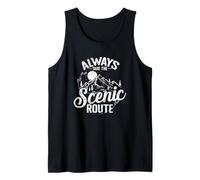Hiking Always Take The Scenic Route Makes a Difference Tank Top