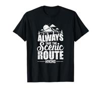 Hiking Always Take The Scenic Route Pure Nature T-Shirt