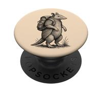 Hiking Armadillo Backpacking Texas Wilderness Deserts Animal PopSockets Adhesive PopGrip