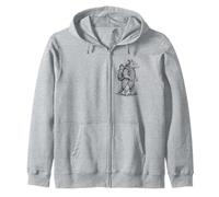 Hiking Armadillo Backpacking Texas Wilderness Deserts Animal Zip Hoodie